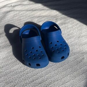 Kids brightBlue Crocs size 12